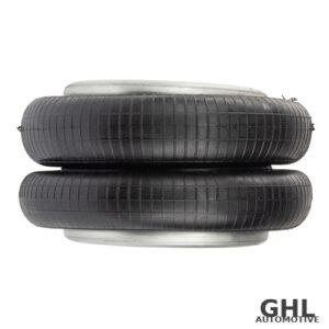 Double Convoluted Air Spring with 6.31" Dia Top Plate, Replaces Firestone