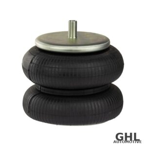 Double Convoluted Air Spring with 6.31" Dia Top Plate, Replaces Firestone